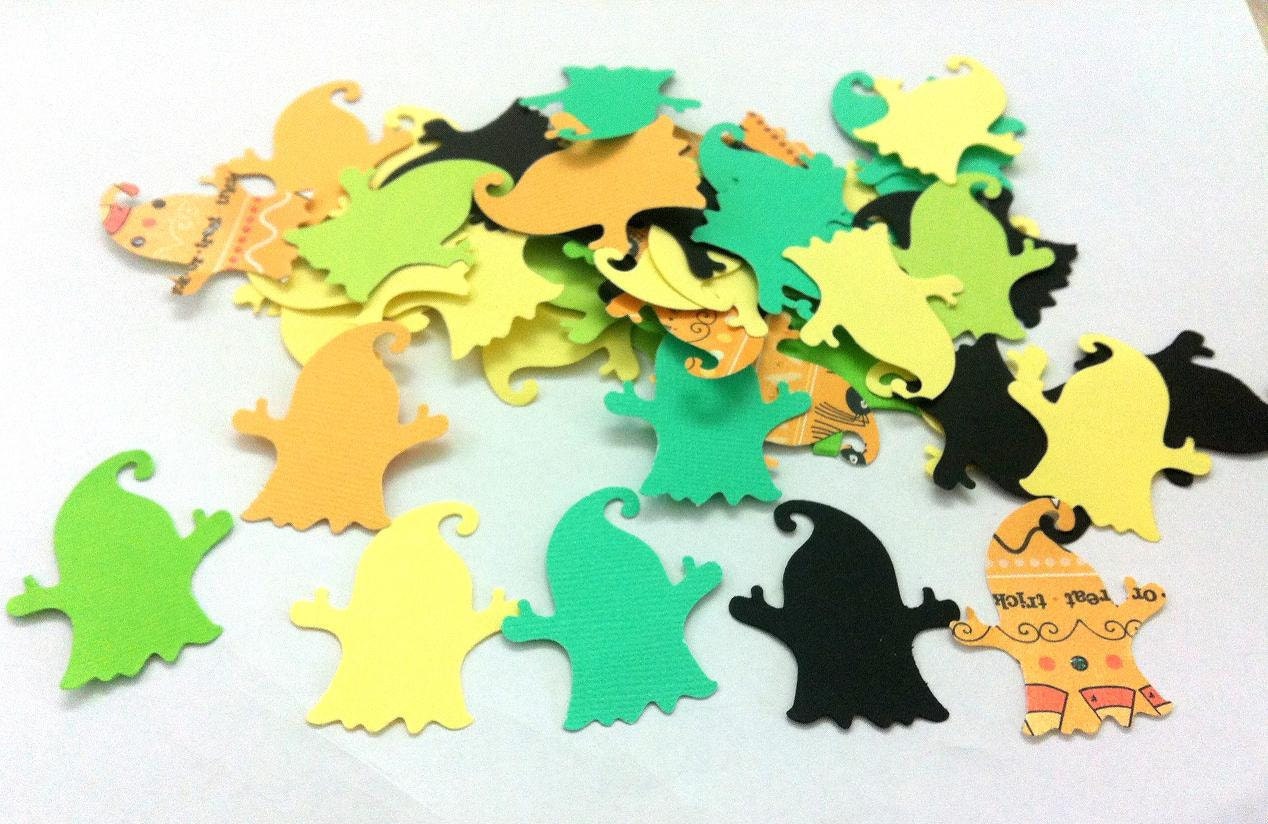 Colorful Tree Ghost for Halloween Decorations Cards by GULTEN from etsy.com