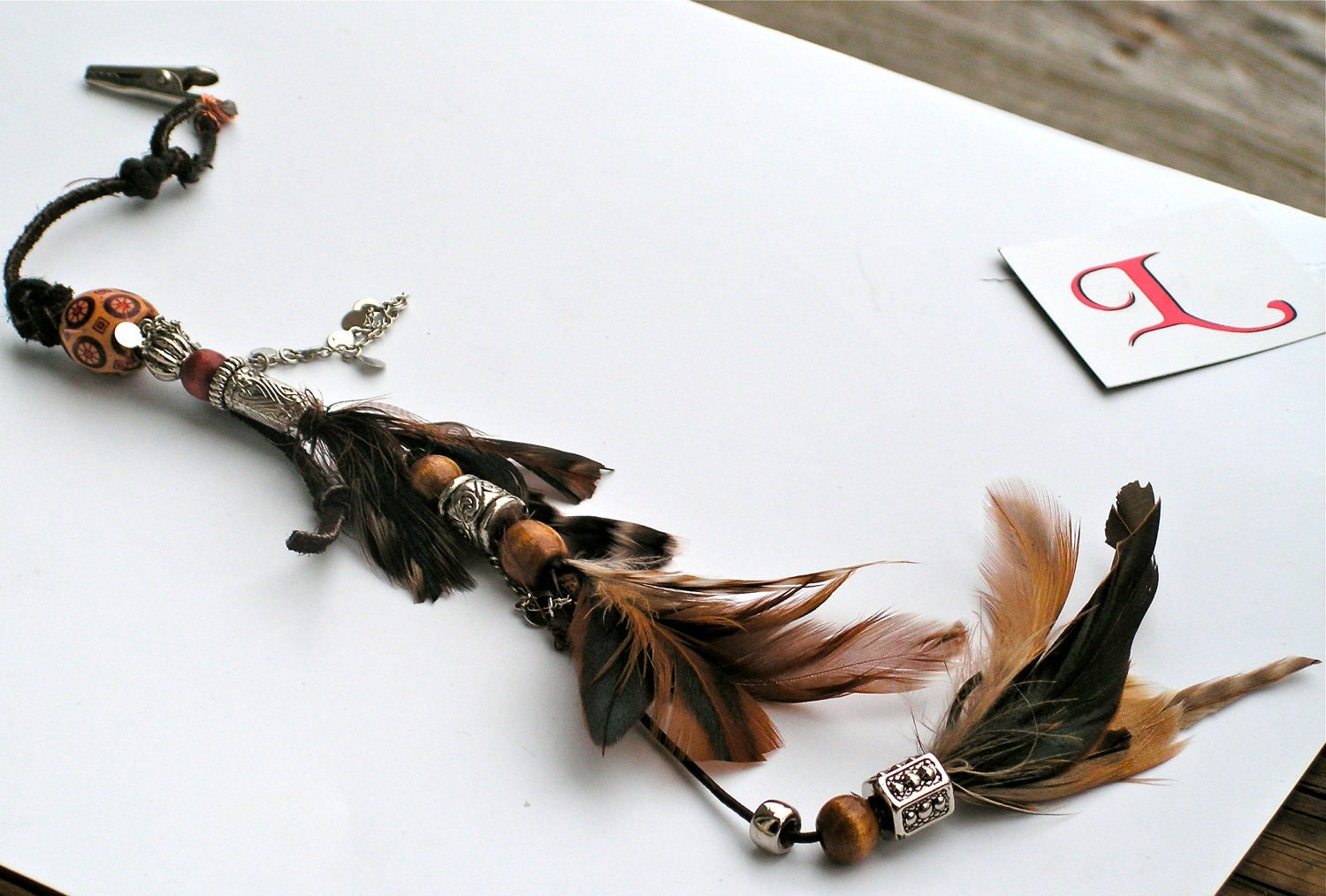 Unique Feather Hair Accessory Clip Seventies Chic Soooo Many Options,Order Your's Now