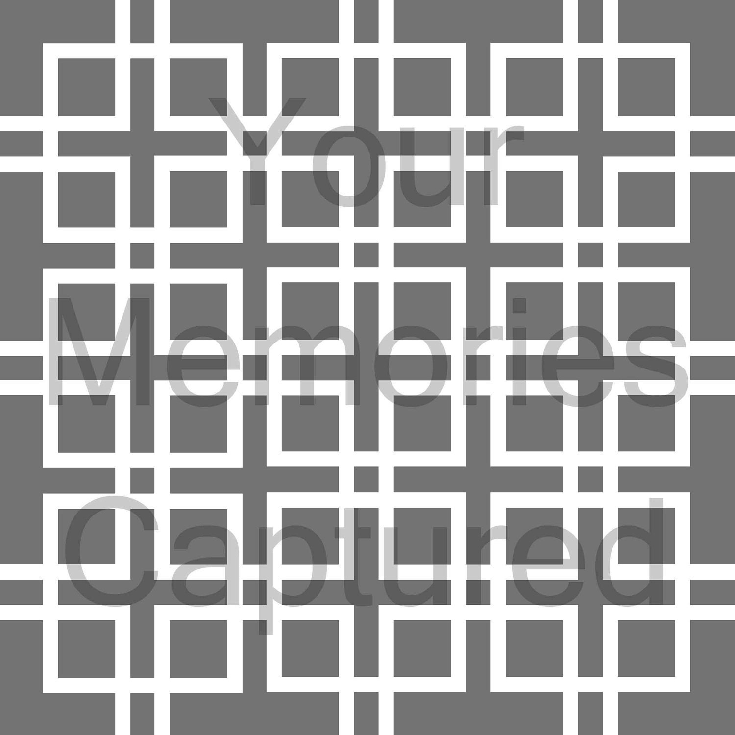 Lattice Linked Squares Reusable Stencil - for fabric, wood, paper, canvas, walls - 8x8