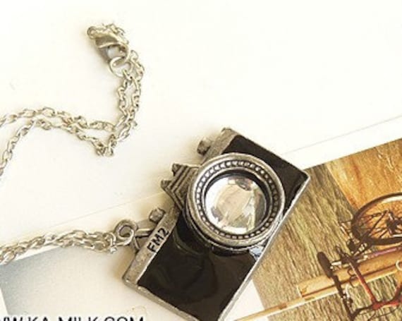 Black Camera Necklace