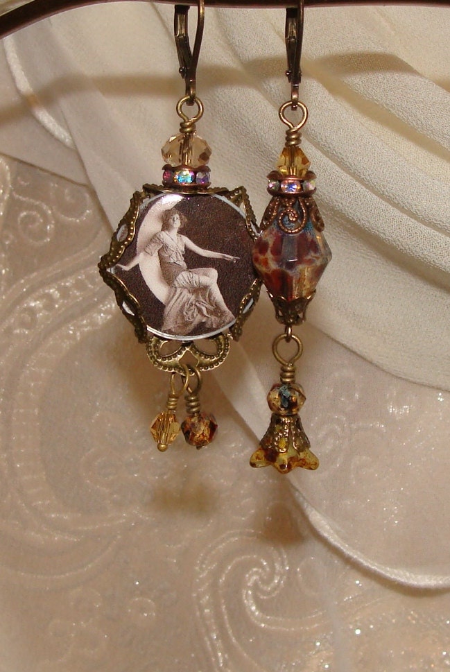 Gypsy Moon Asymmetrical earrings