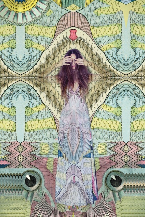 Printed Spaghetti Dress