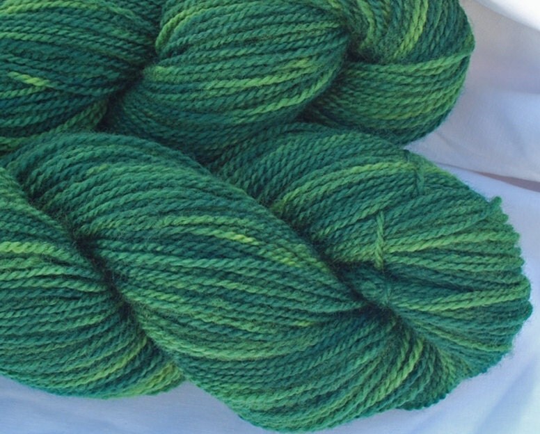 Fingering Weight Organic Merino Yarn Naturally Dyed in Sunlight Through the Woods