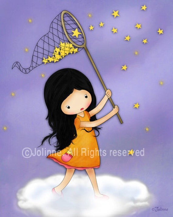 Girls nursery wall art print , kids room decor paintings , children art prints set on sale , pink purple room decor, fairy angel art