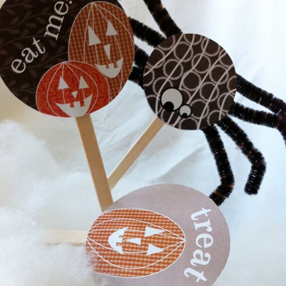 spooky cupcake toppers