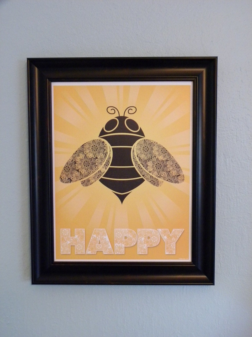Bee Happy Poster Art