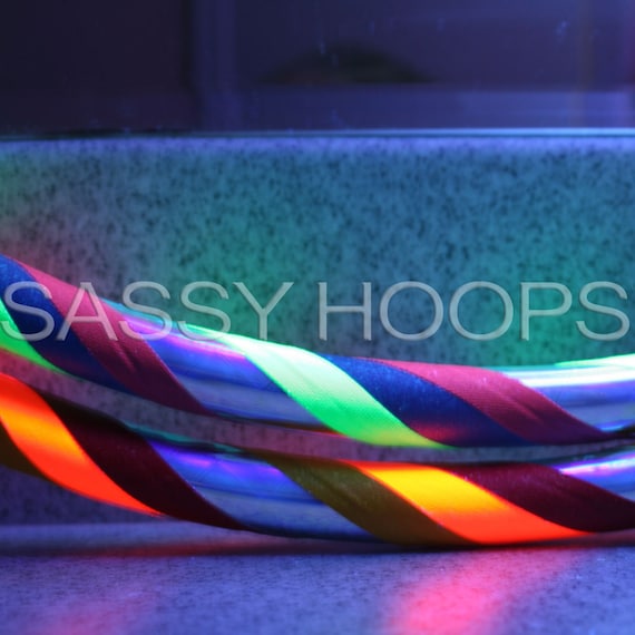 Mini Hula Hoops Poi-Style Arm Hoops -  Rainbow Brite