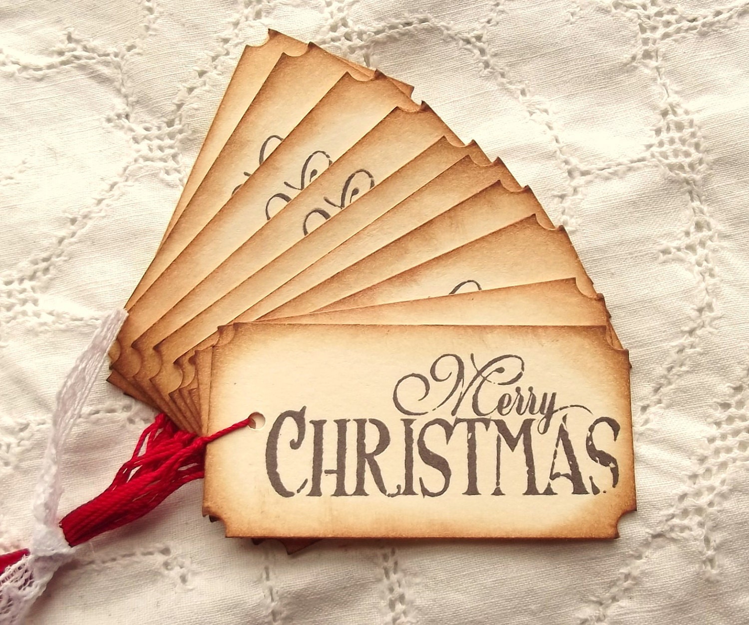Christmas Vintage Inspired Gift Tags
