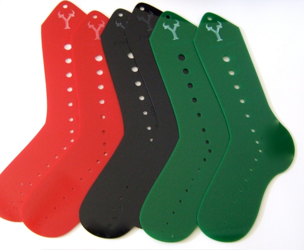 Knitting Sock Blockers and Needle Gauge - Large Size