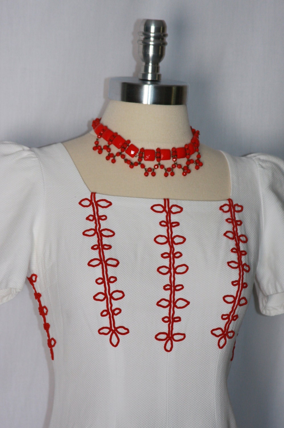 Detail of the 1940s Garden Party Dress