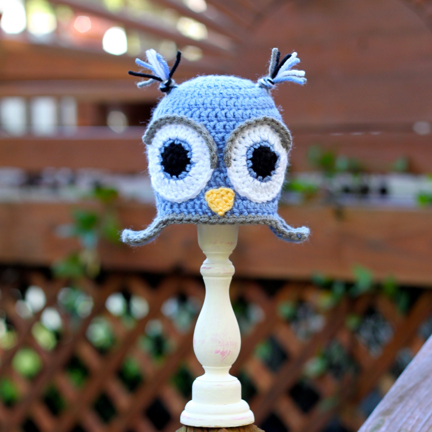 Owl Earflap Beanie - Size NB-3T