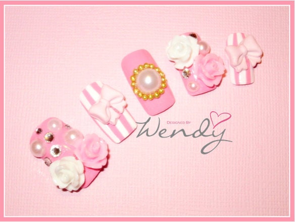 Royal Hime Gyaru Princess Nails