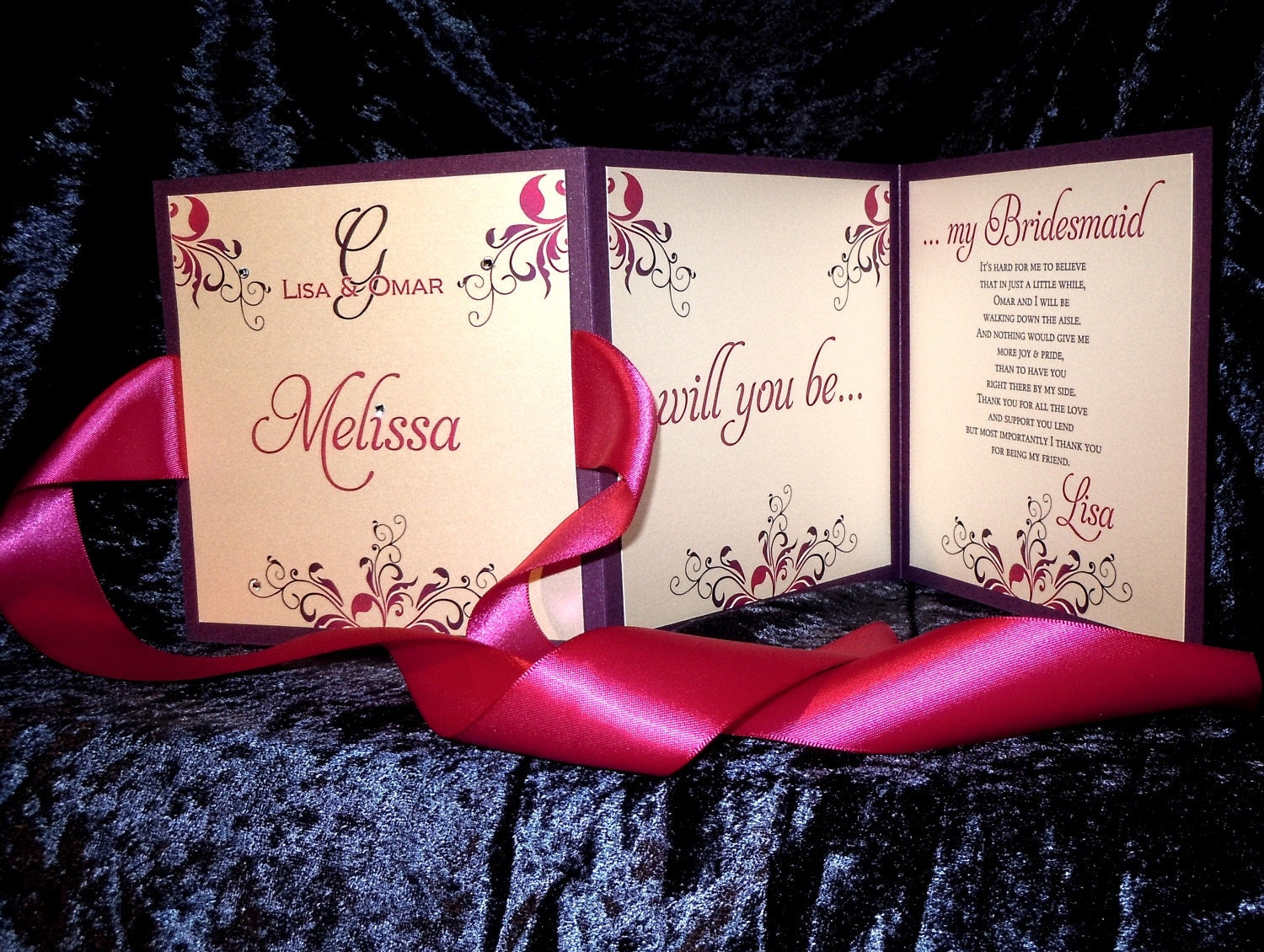 Elegant Bridesmaid Invite