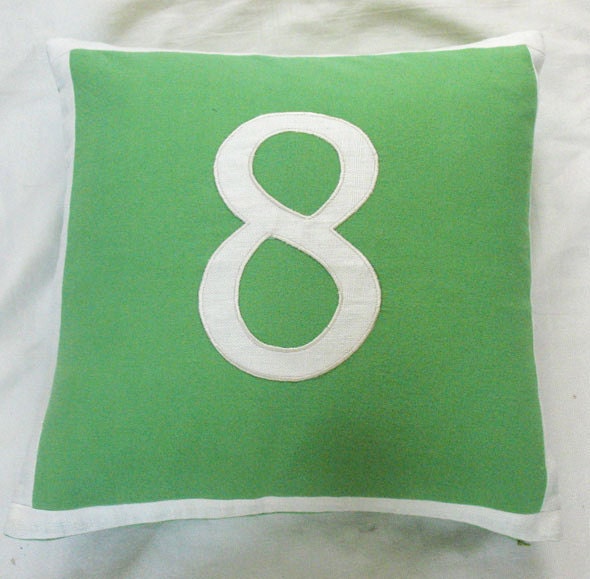 personalized number pillows custom made
