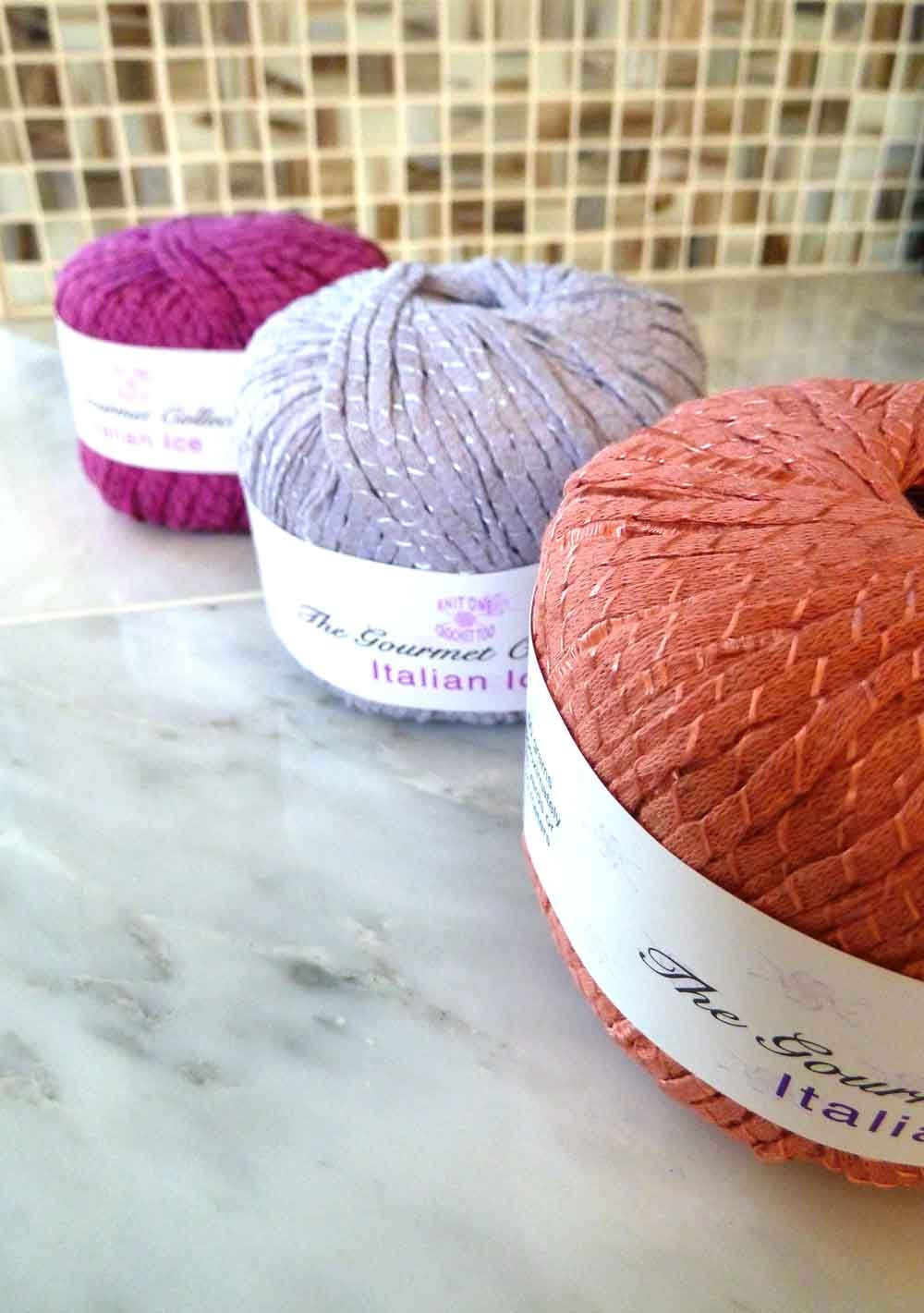 Yarn Ribbon Cotton, Linen and Viscose in Guava- Made in Italy