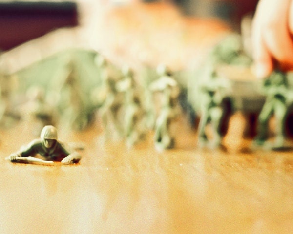 Toy Soldiers - 8x10 Fine Art Photography Print - masculine home decor photo for boy nursery or bedroom art