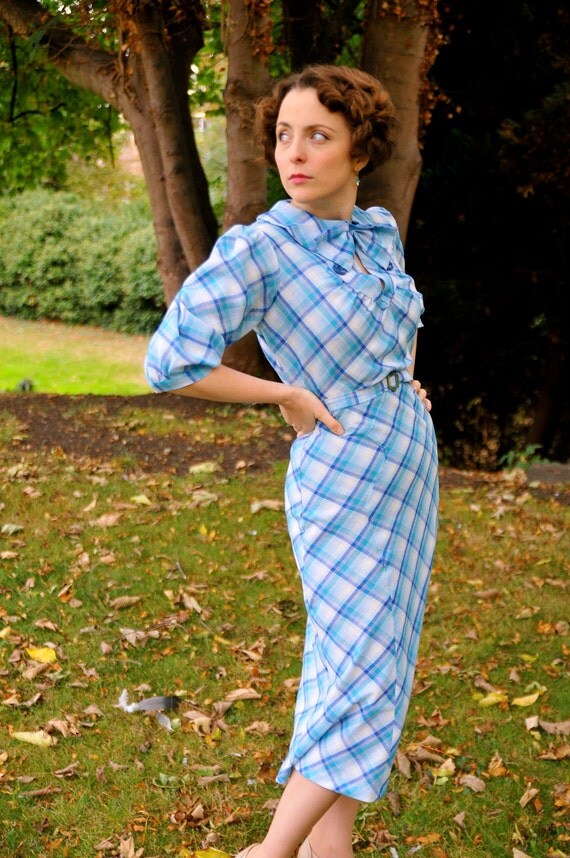 Jemima- Mid-1930s inspired plaid dress