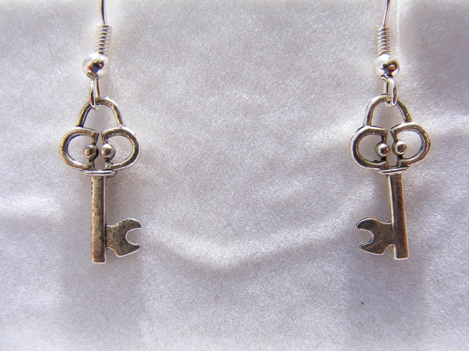 Earrings Silver Keys