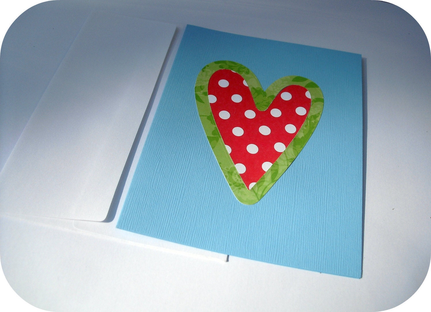 Spread the Love Heart Notecard-- Blank Inside A2