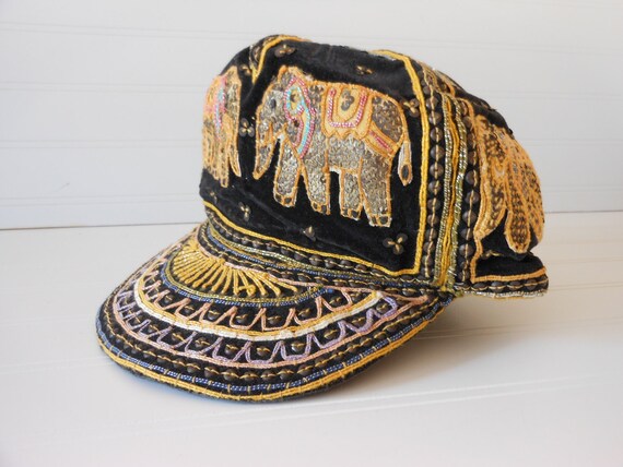 Vintage Thailand Tapestry Baseball Cap Hat  Kalagas 1980s Thai