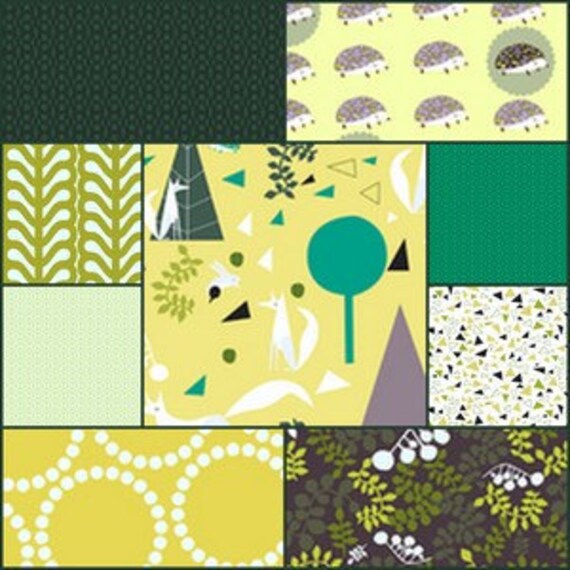 Twin Size Quilt, Rag, Outfoxed, boy / girl, ALL NATURAL, fresh modern handmade children