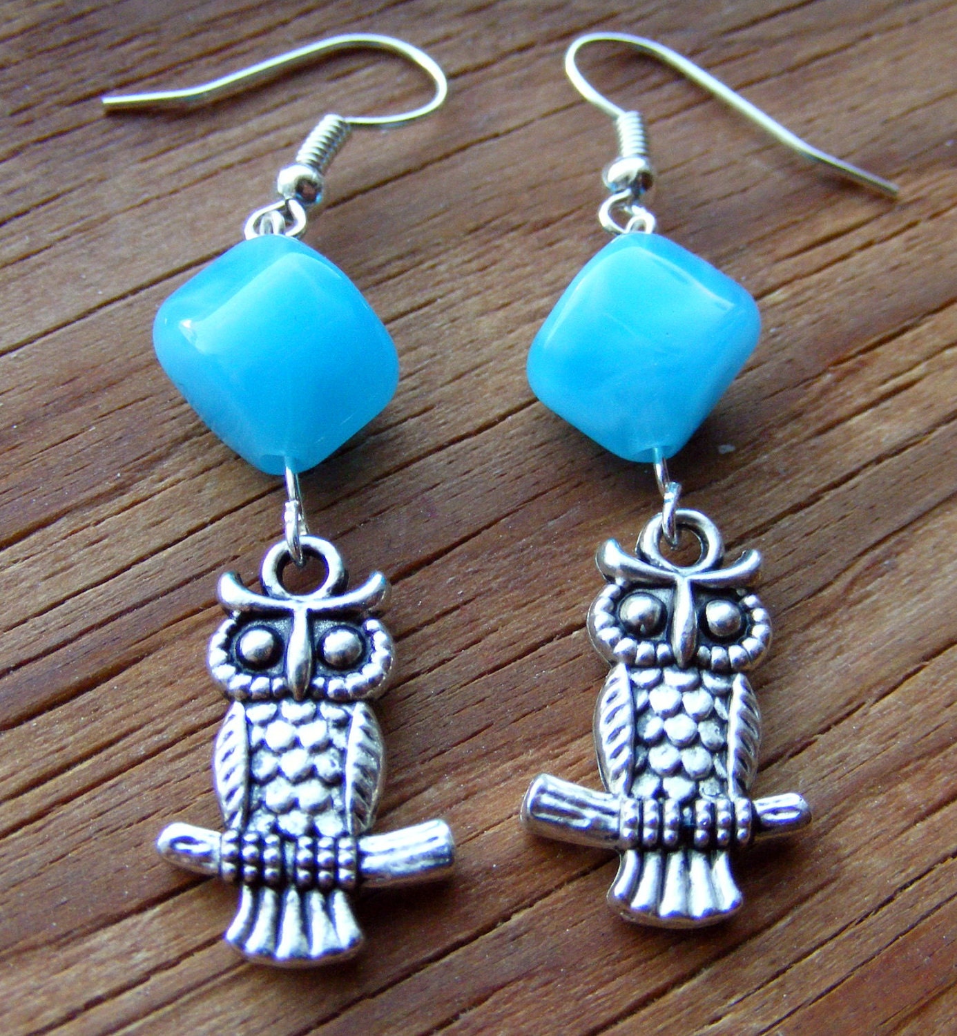 Earrings Owl Sky