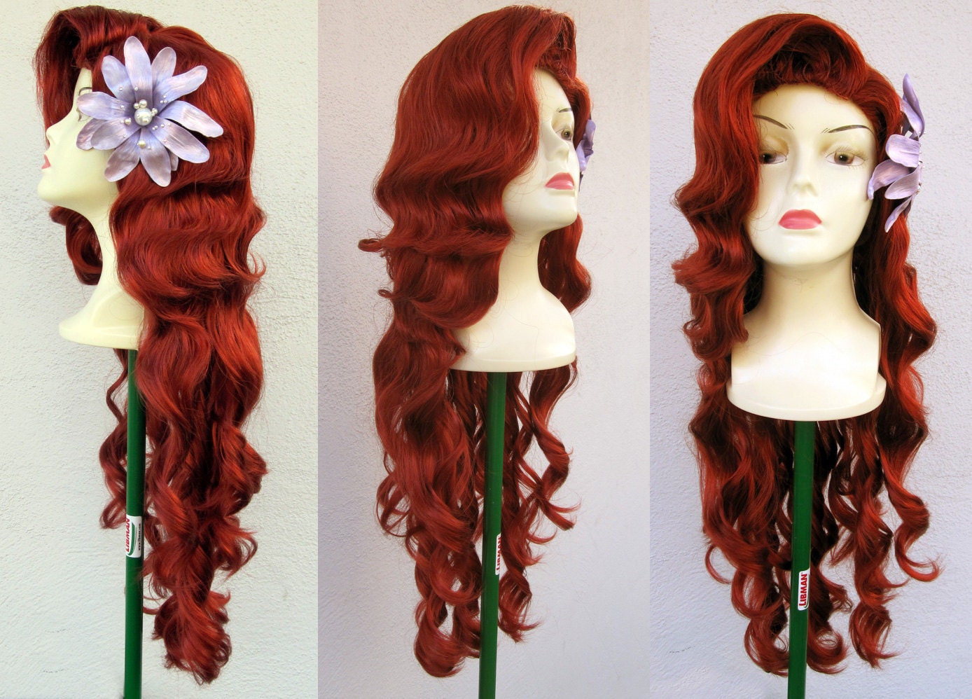 Ariel Little Mermaid EXTRA Long Adult Costume Wig A True Enchantment Original