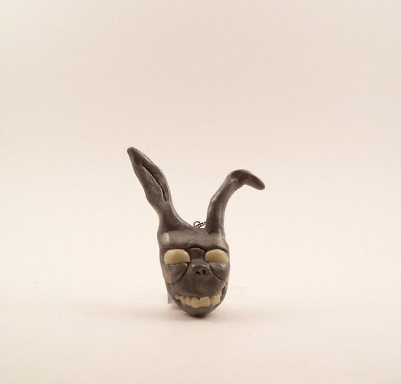 This beautiful detailed Frank mask necklace is about 3 inches tall 