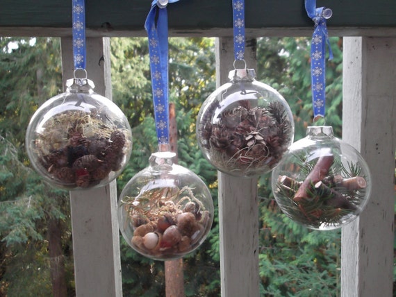 Winter Woodland Globe Ornaments