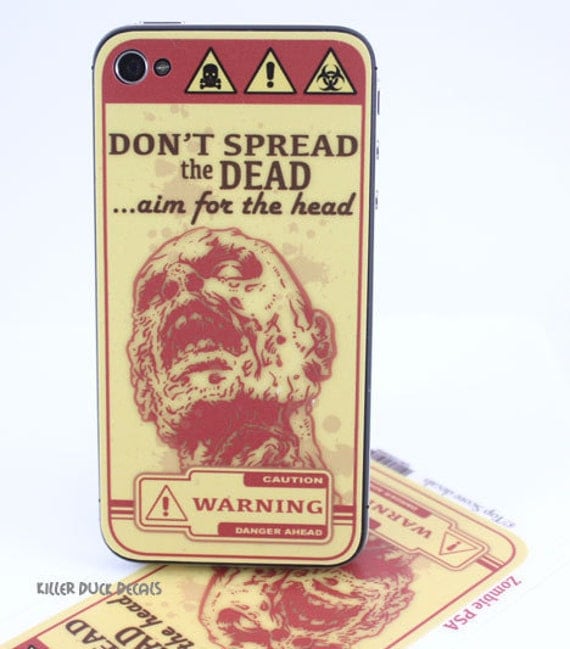 Don't Spread the Dead iPhone 4, iPhone 4s Skin