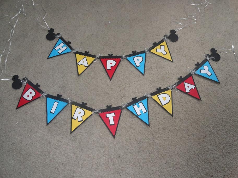 Mickey Mouse Birthday Banner [For Sale]