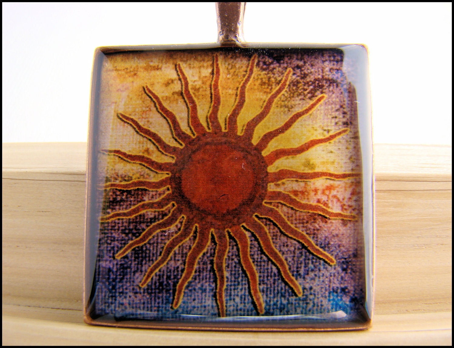 Resin Pendant, Primitive Sun