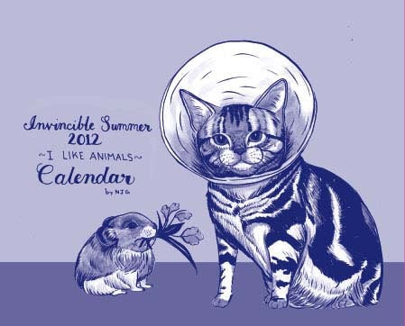Invincible Summer 2012 "I like Animals" Calendar