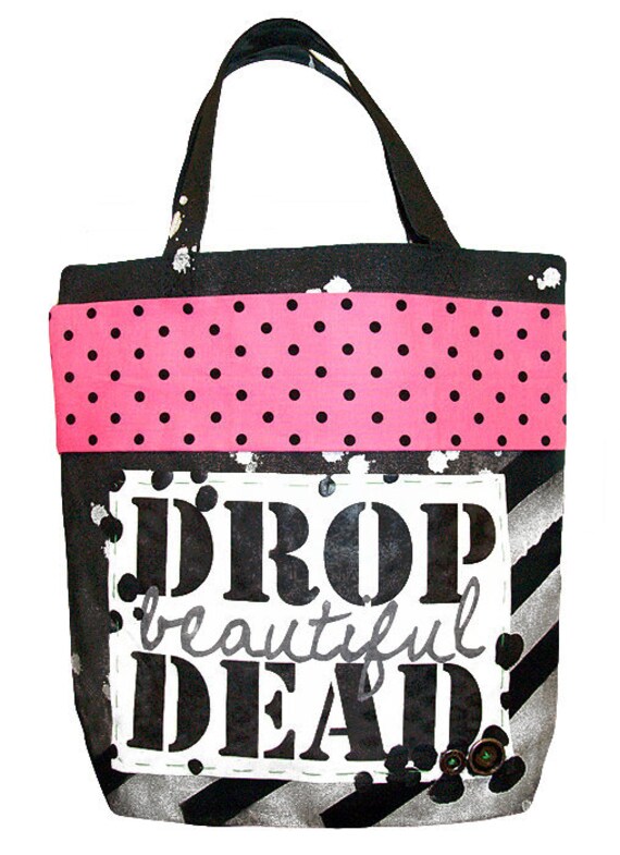 Britney Spears Drop Dead Beautiful Pop Art Tote Bag From lovejonny