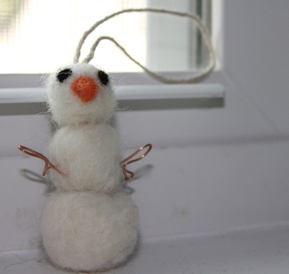 Its Frosty. Snowman christmas ornament felt holiday gift