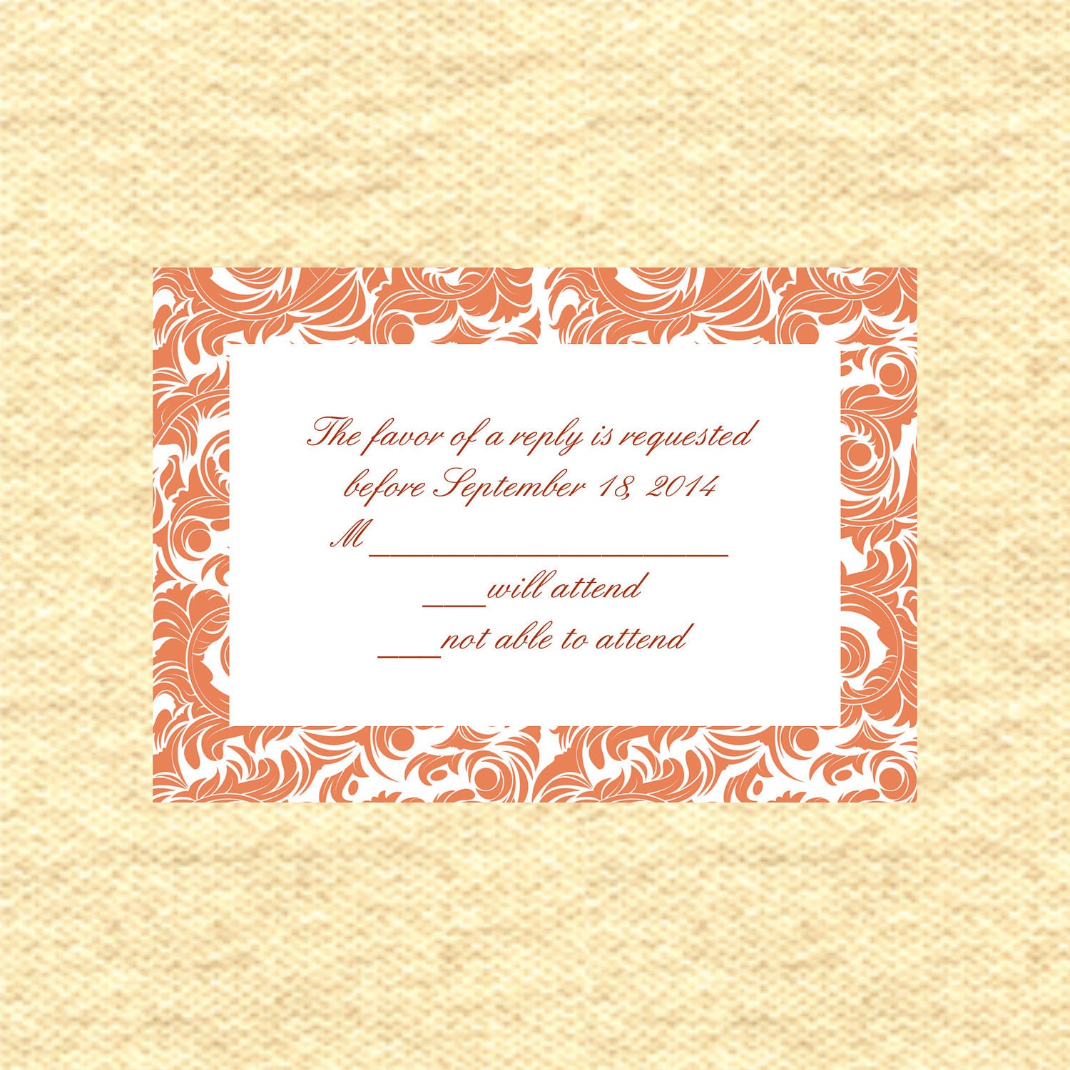 wedding return card wording