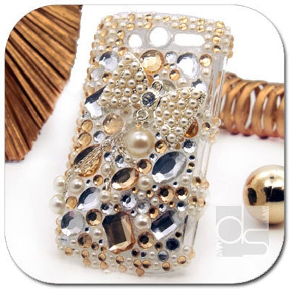  Touch on Htc Mytouch 4g   T Mobile My Touch 4g Bling Skin Case  Rhinestone Gold