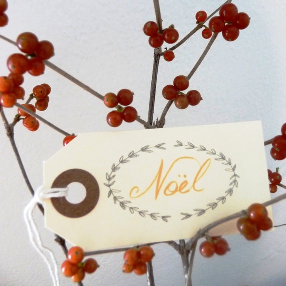 Noel Holiday Gift Tags