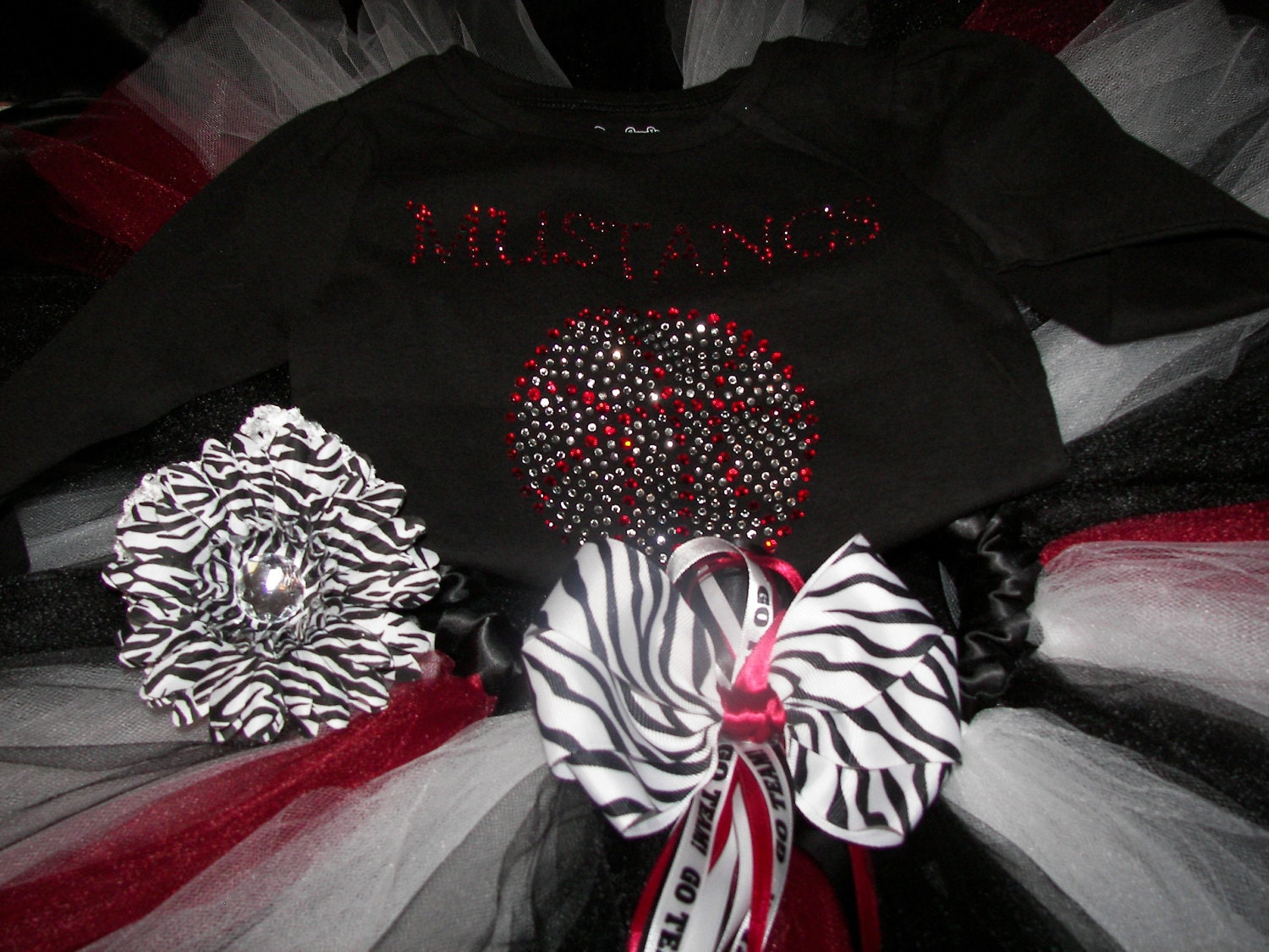 Lil Sis Team Basketball Cheer Bling Tutu Sets--Custom made in your team colors