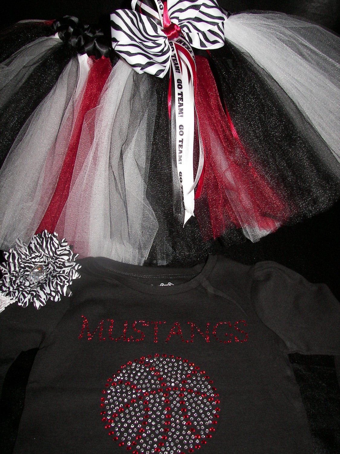 Lil Sis Team Basketball Cheer Bling Tutu Sets--Custom made in your team colors