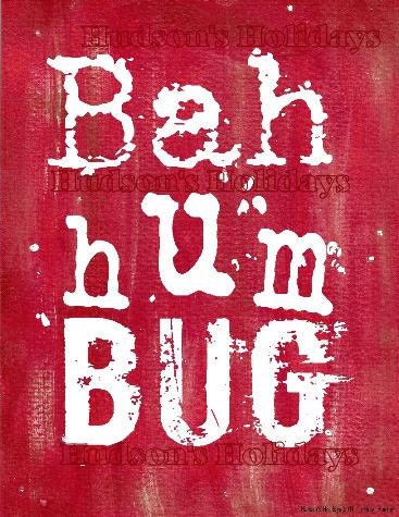 Bah hum bug  Scrooge sign digital   - Christmas uprint NEW 2011 art words vintage style primitive paper old pdf 8 x 10 frame saying