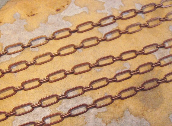 3 ft. Fancy Figaro Chain 6mm Trinity Vintage Patina - Trinity Brass Co. LOW SHIPPING