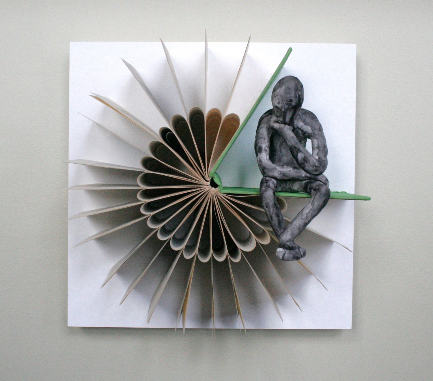 Thinker on Sunrays (Original Sculpture)