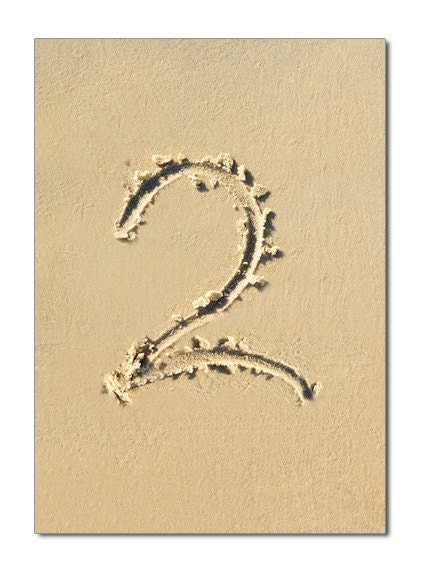 Beach Theme Wedding Reception Table Numbers From peprmetpat
