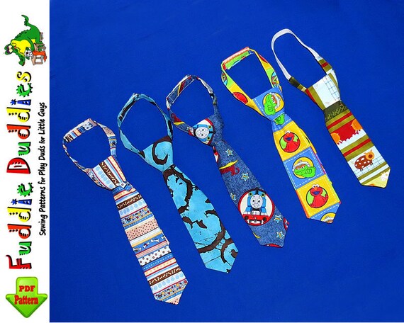 Boy's, Toddler Tie.... pdf Sewing Pattern. Sizes Infant 12mo-6T. Necktie pattern with 2 adjustable  neck strap options.