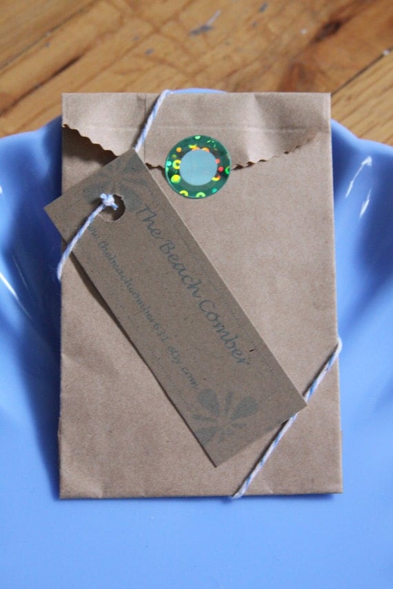 Black Friday and Cyber Monday Sales As Deep As The Ocean Hand Stamped Blue Sea Glass Necklace