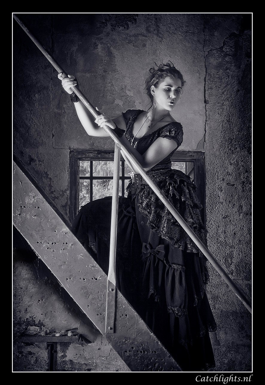 Bustle skirt and blouse, burlesque, victorian, steampunk, boudoir, gothic, Somnia Romantica by Marjolein Turin