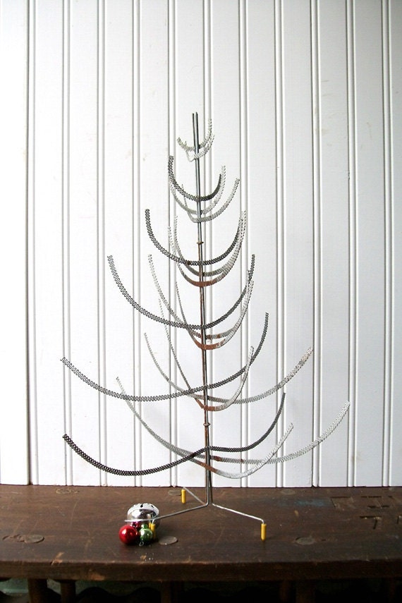Vintage Wire Mesh Christmas Tree Industrial Urban Chic