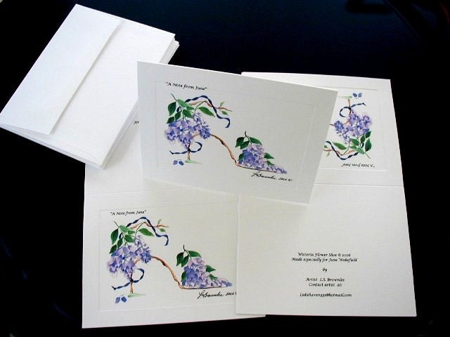 Personalized Note Cards - For Every Occasion.  Set of 10 -  Choose from over 200 Prints