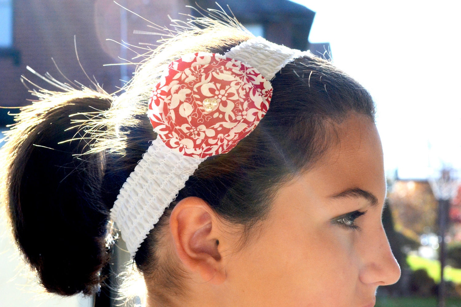 snow roses headband // winter 2011 collection